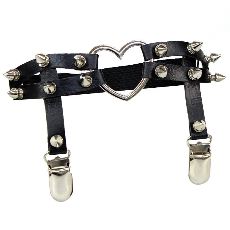 Leather Leg Garter Belt