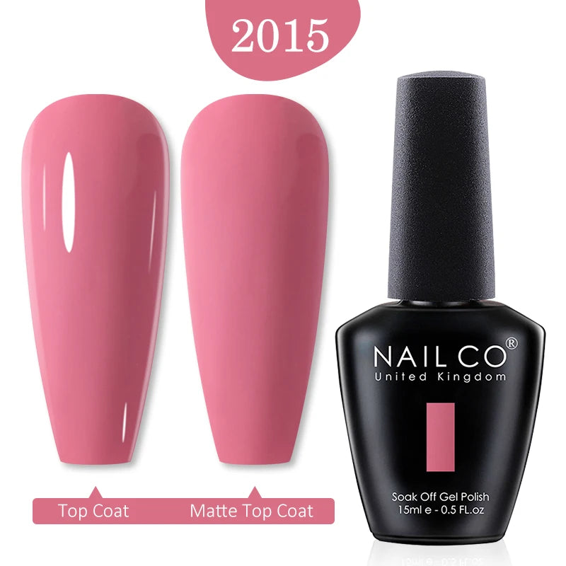 NAILCO 15ml Nail Gel Polish Winter Nude Colors Hybrid Gel Varnish Manicure UV Gel Nail Polish Primer Top Base Coat LED Nails Art