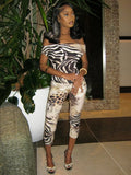 kliou Leopard 2 Piece Set