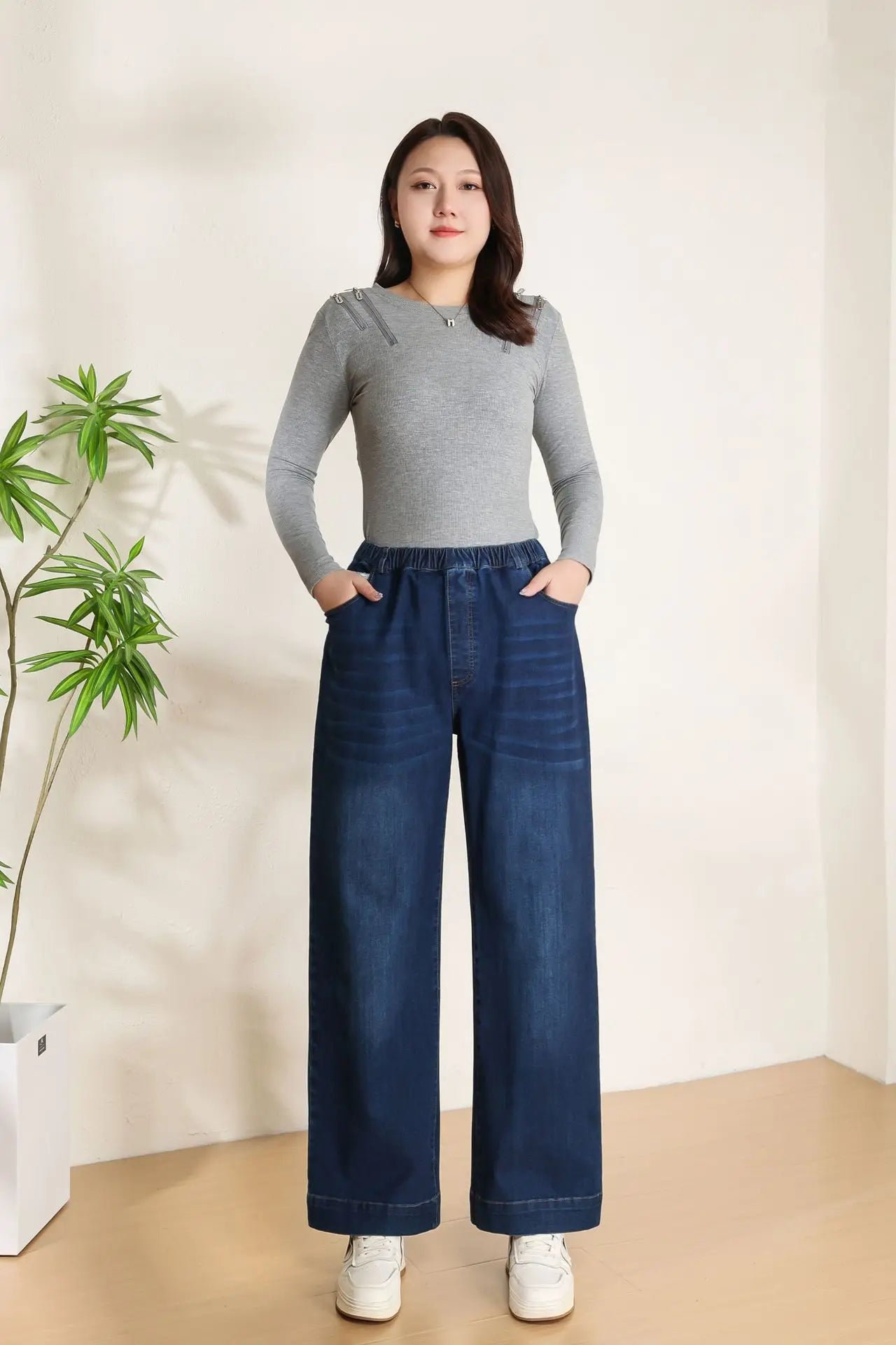 Loose Straight Wide Leg Jeans