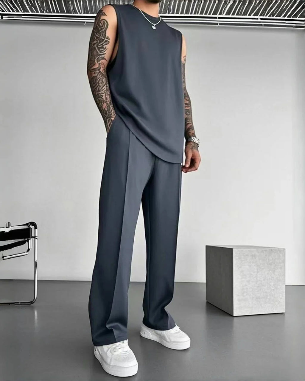 Minimalist Sleeveless Set