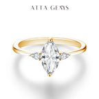 Marquise 1CT Moissanite Ring