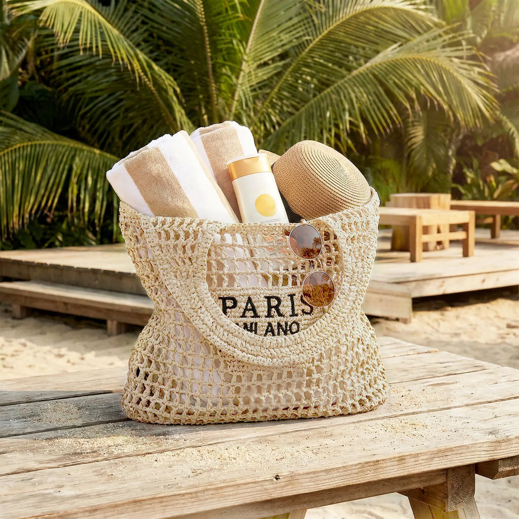 Straw Beach Bag
