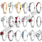 925 Sterling Silver Heart Moissanite Ring