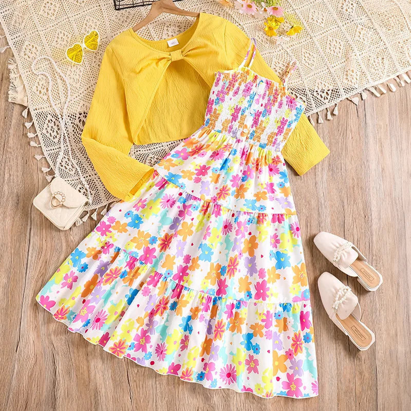 Floral Print Cami Dress Set