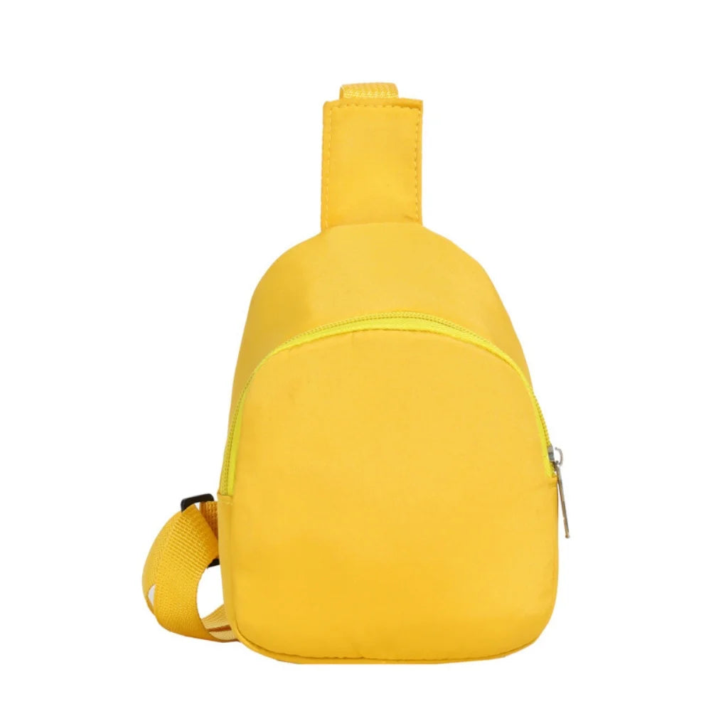 Solid Color Simple Children's Chest Bag
