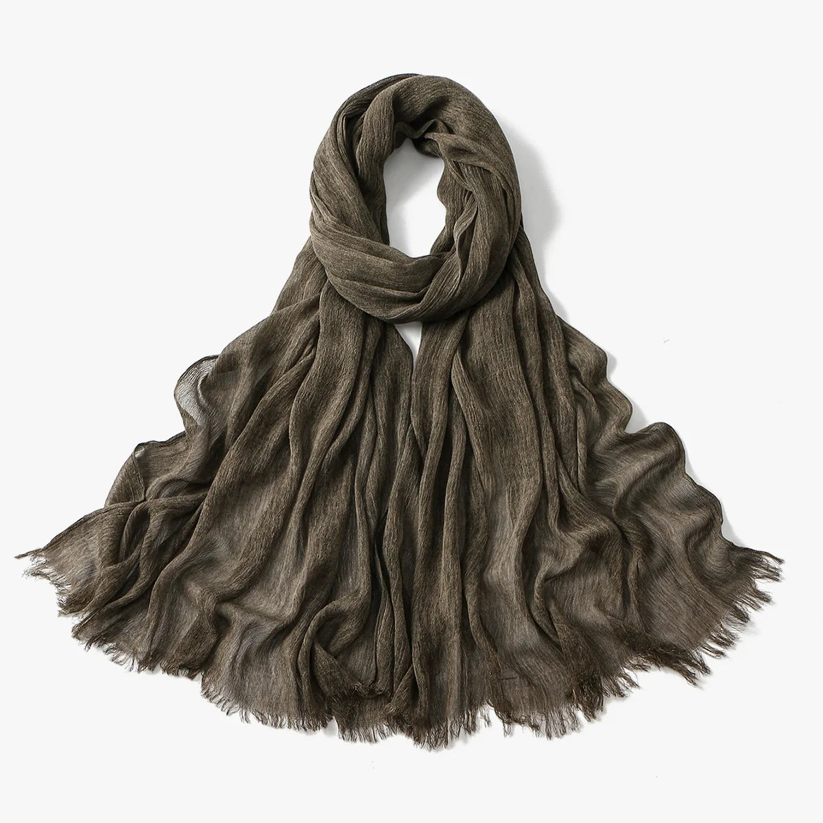 Fashion Muslim Woman Cotton Rayon Hijab Scarf Ramadan Wrinkle Headband Shawls Lady Long Wrap Islam Turban Headscarf 190*80cm