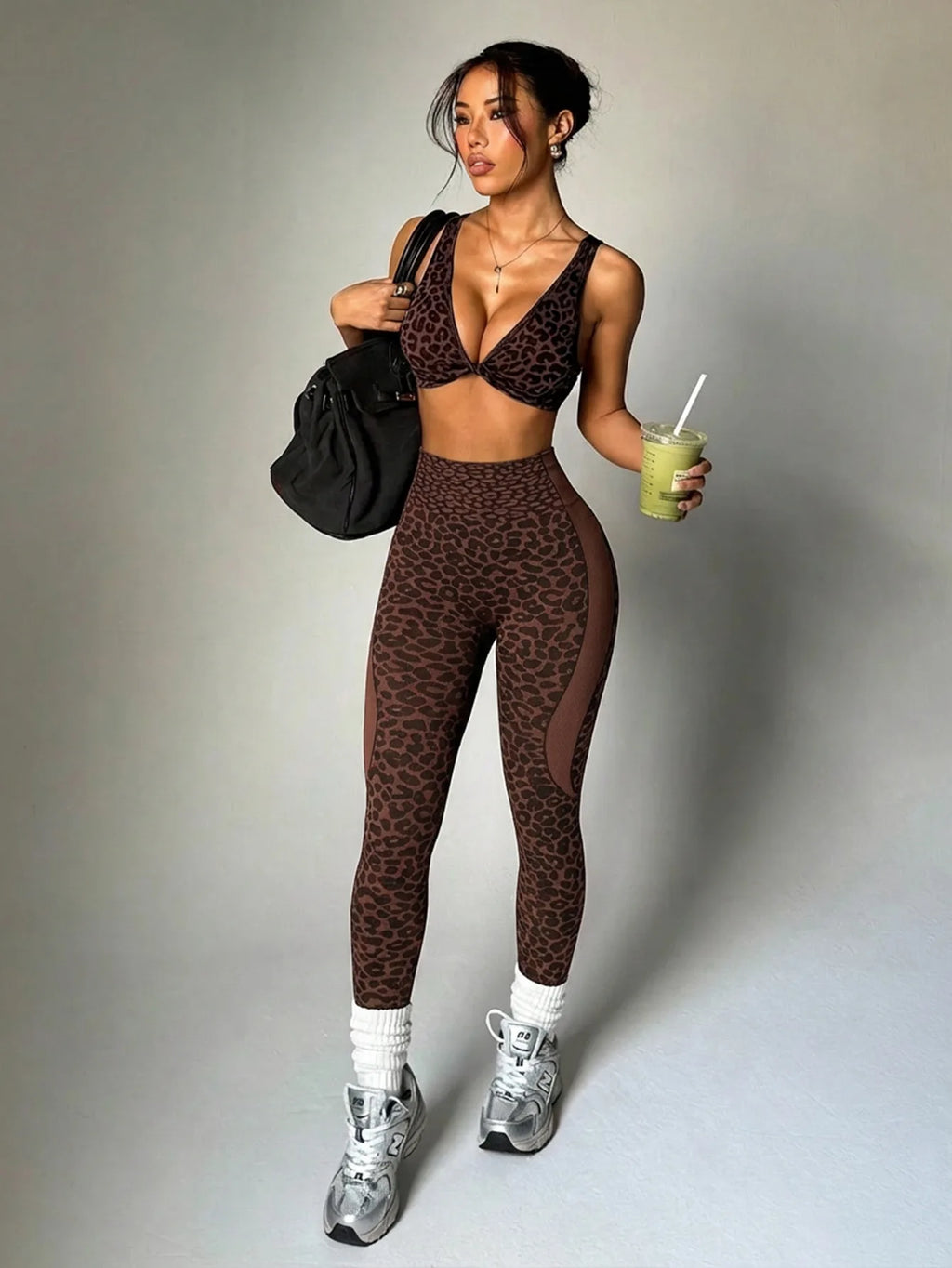 Leopard Print Yoga Set