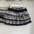 Piano Key Lace Cake Skirt