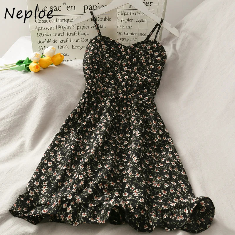 Neploe Print Bohemian Dress