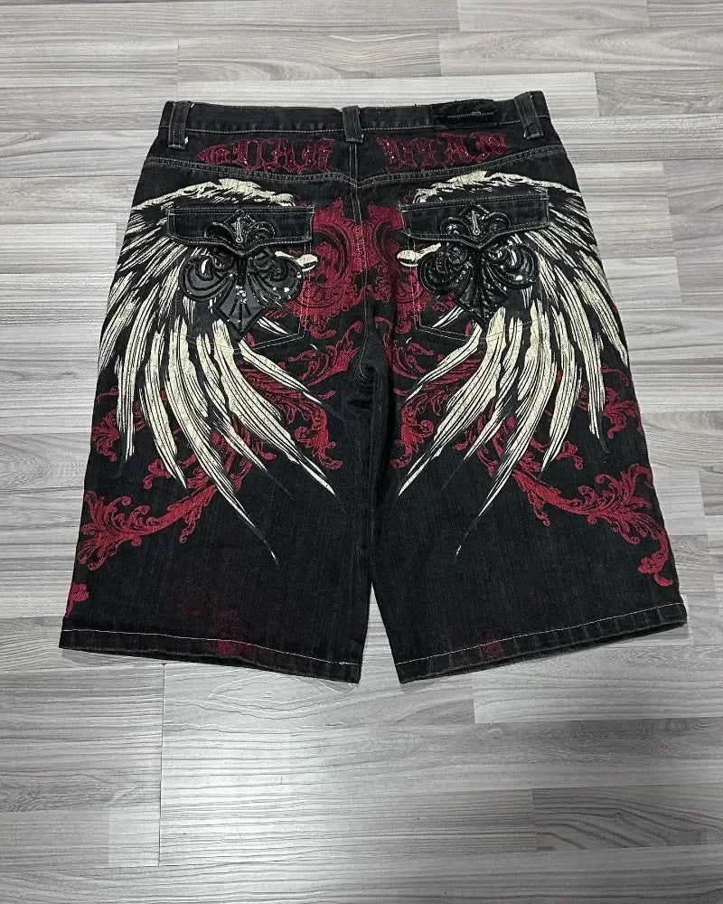 Slim Machete Denim Shorts
