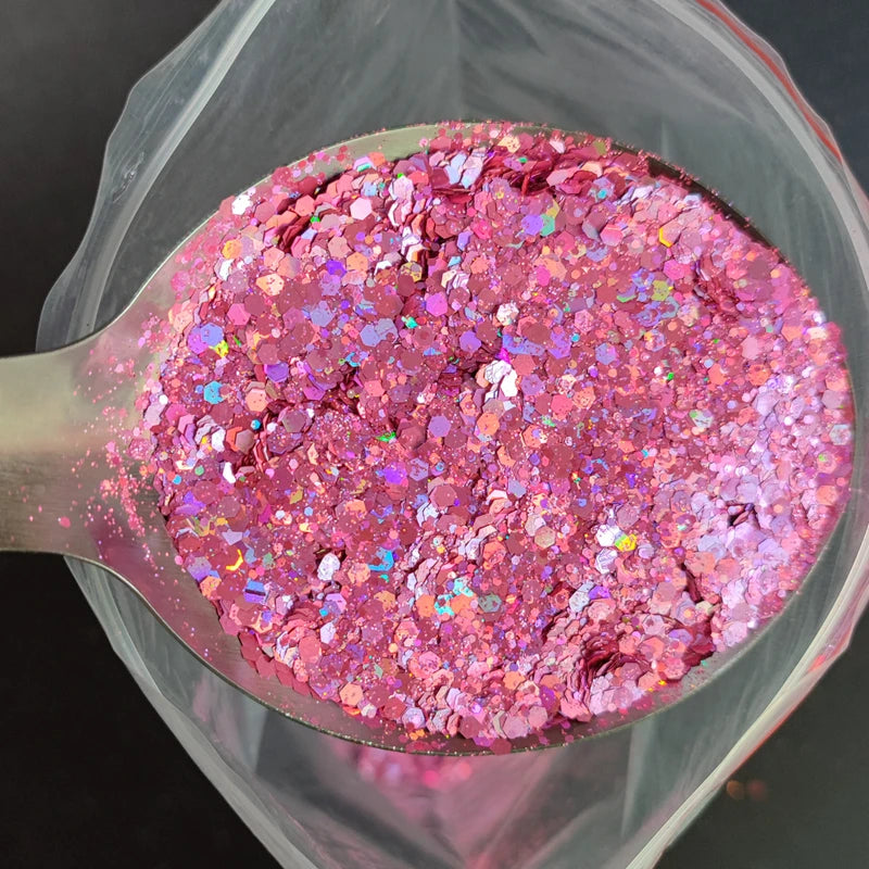 1KG Wholesale Mixed Size Holographic Nails Sequins Manicure Glitter Flakes Paillettes Nail Art Decorations Body/Face Glitter