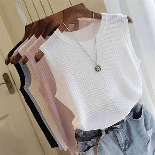 Knitted O-Neck Tank