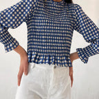 Plaid Print Long Sleeve Tee