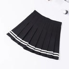 Pleated Plaid Skirt