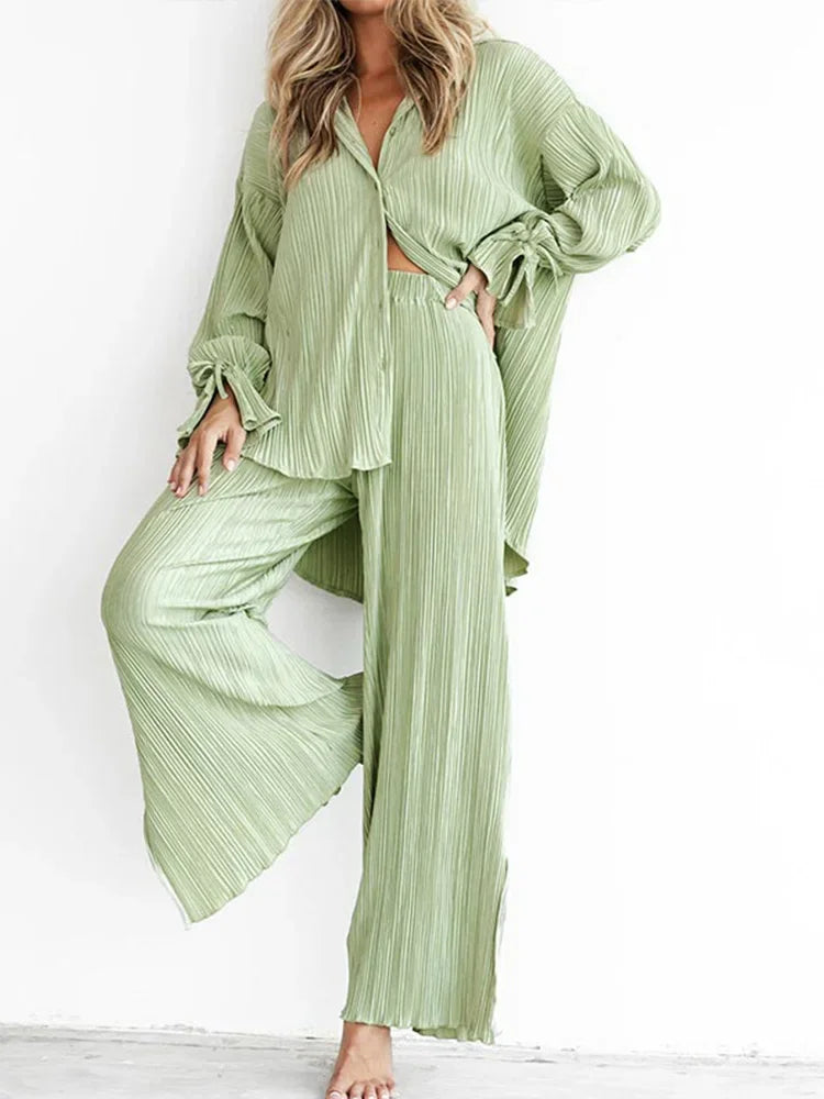 Pleated 2 Piece Set