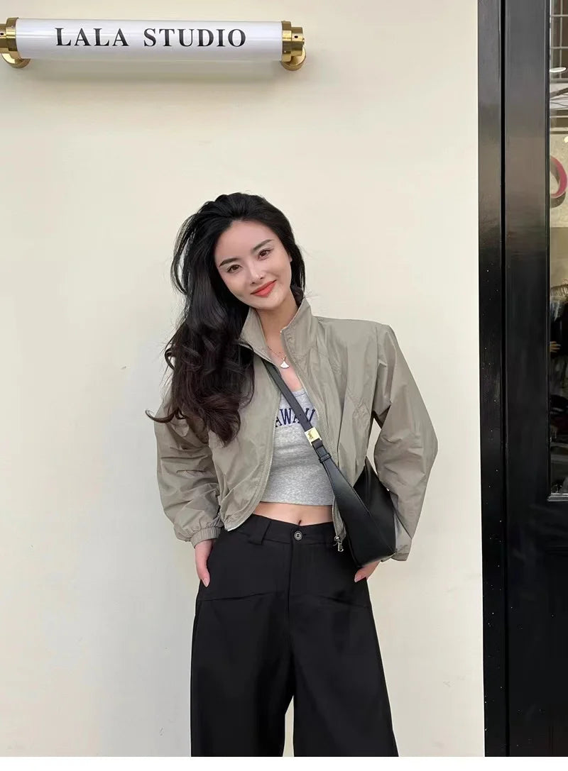 Windbreaker Cropped Jacket