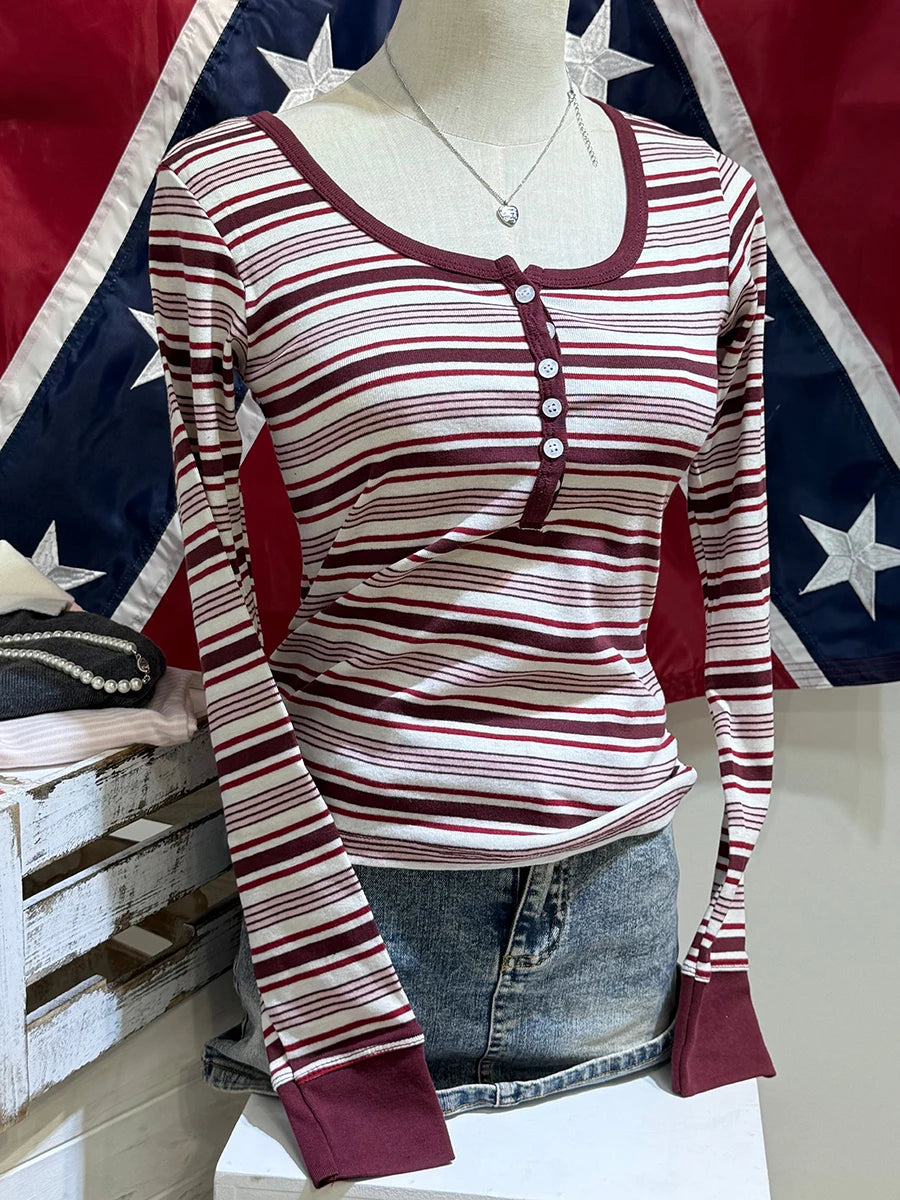 Striped Long Sleeve Tee