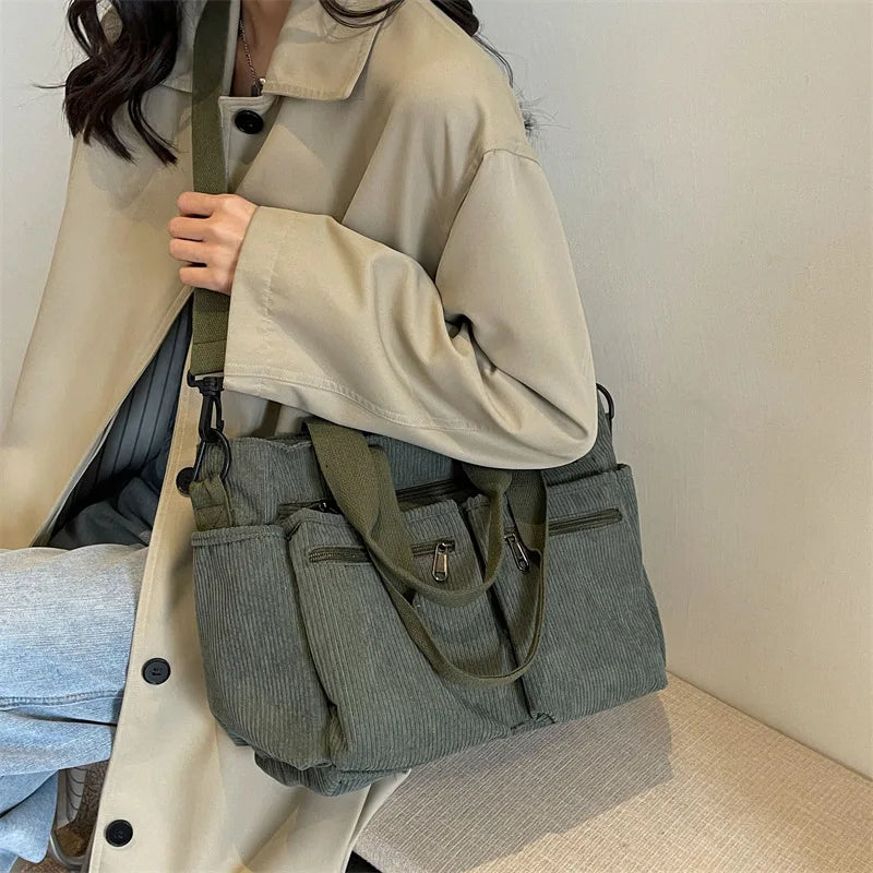 Corduroy Tote Bag