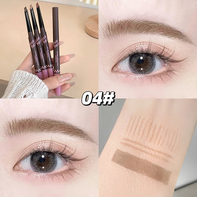 2-in-1 Dual-Ended Eyebrow Pencil & Tinting Mascara - Waterproof, Long-Lasting, Smudge-Proof, Natural Finish Eyebrow Makeup