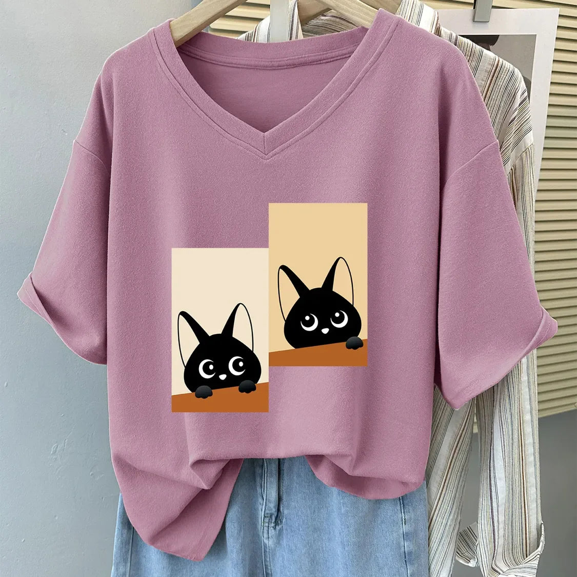 Cat Print Tee
