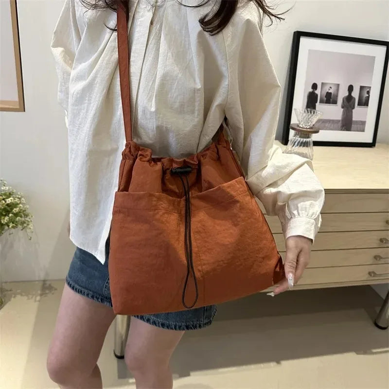 Multi-Way Drawstring Messenger Bag