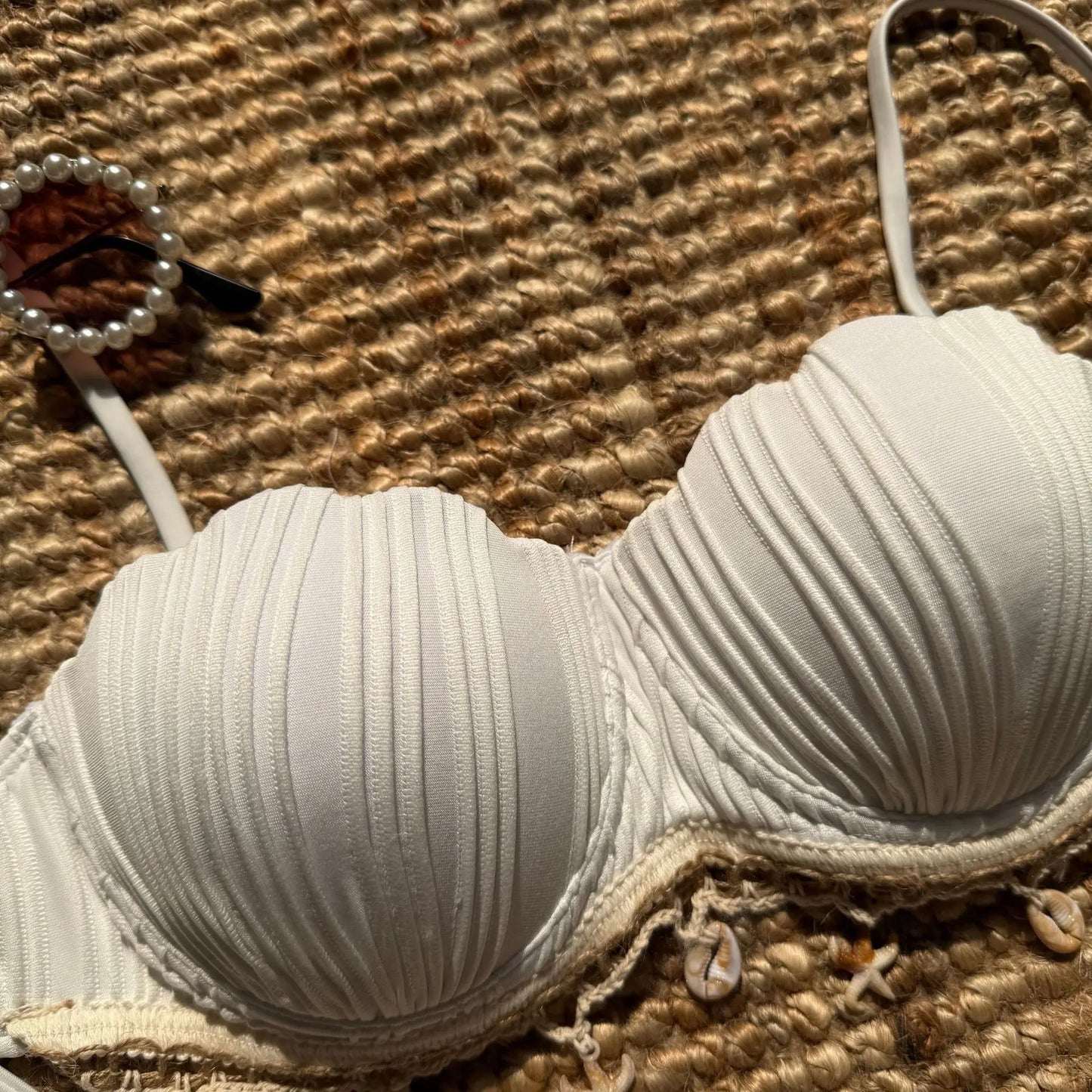 Ribbed Push Up Shell Bikini