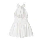 YENKYE Backless Halter Ball Gown Dress