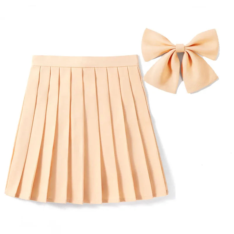 High Waist Skirt With Bowtie
