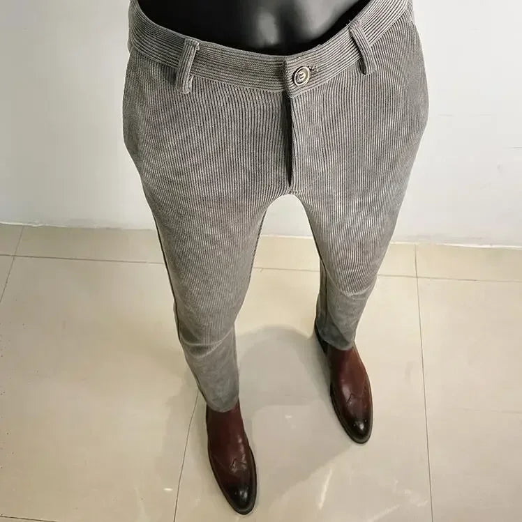 Slim Fit Corduroy Trousers