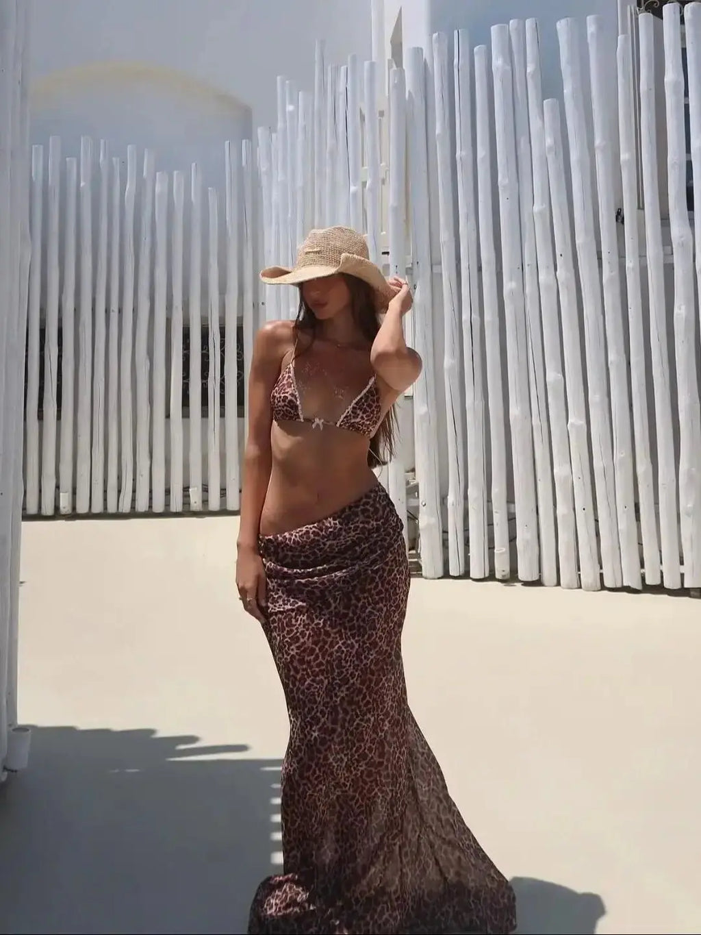 Leopard Bikini with Cover Up