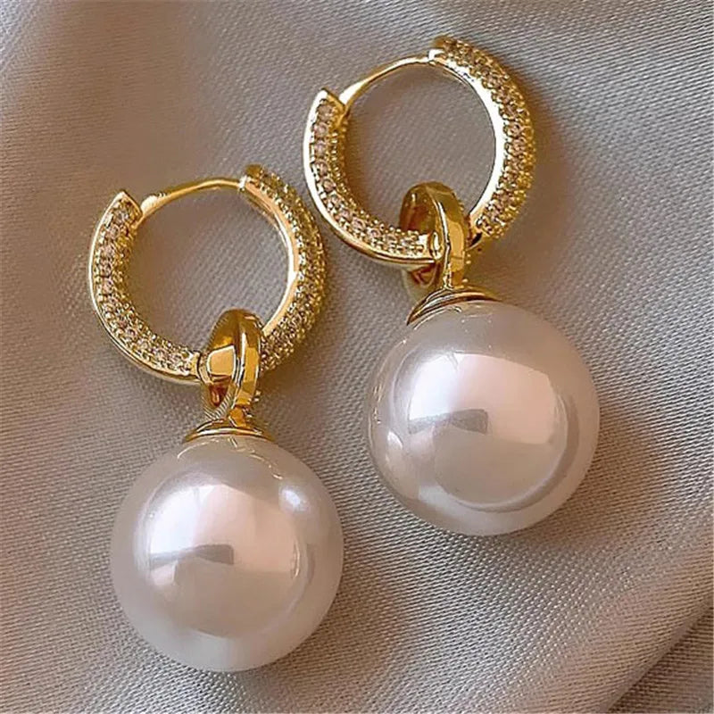 925 Sterling Silver Elegant Cubic Zirconia Drop Earrings