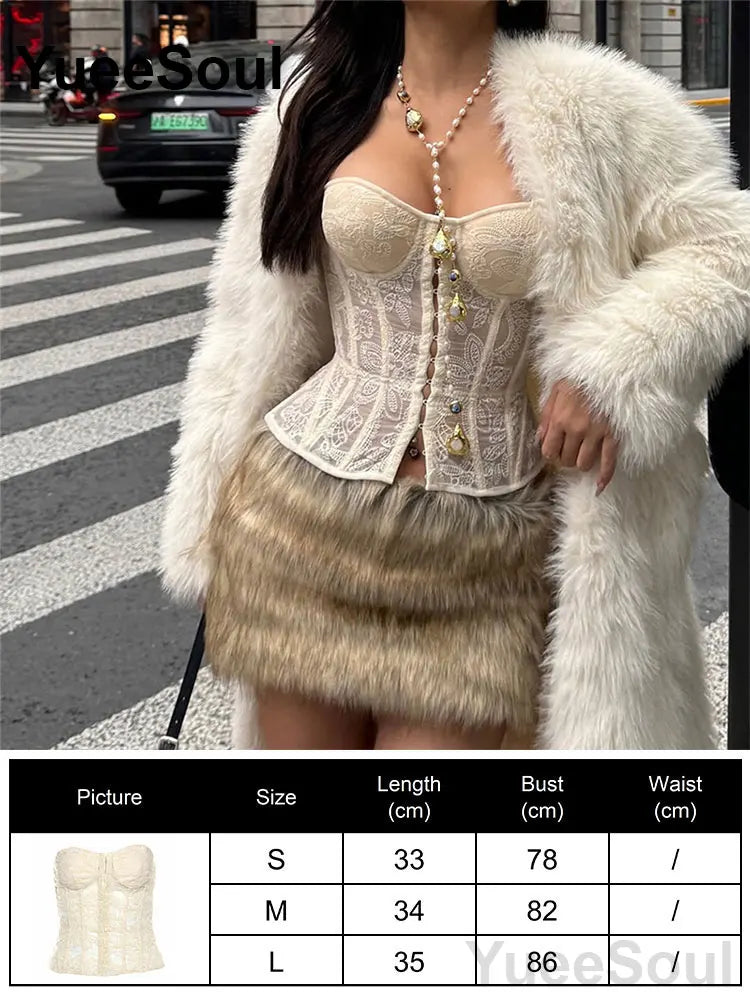 Strapless Corset Bustier Top