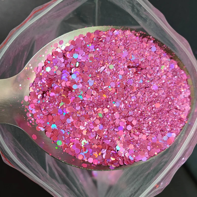 1KG Wholesale Mixed Size Holographic Nails Sequins Manicure Glitter Flakes Paillettes Nail Art Decorations Body/Face Glitter