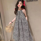 Boho Geometric Print Halter Neck Maxi Dress