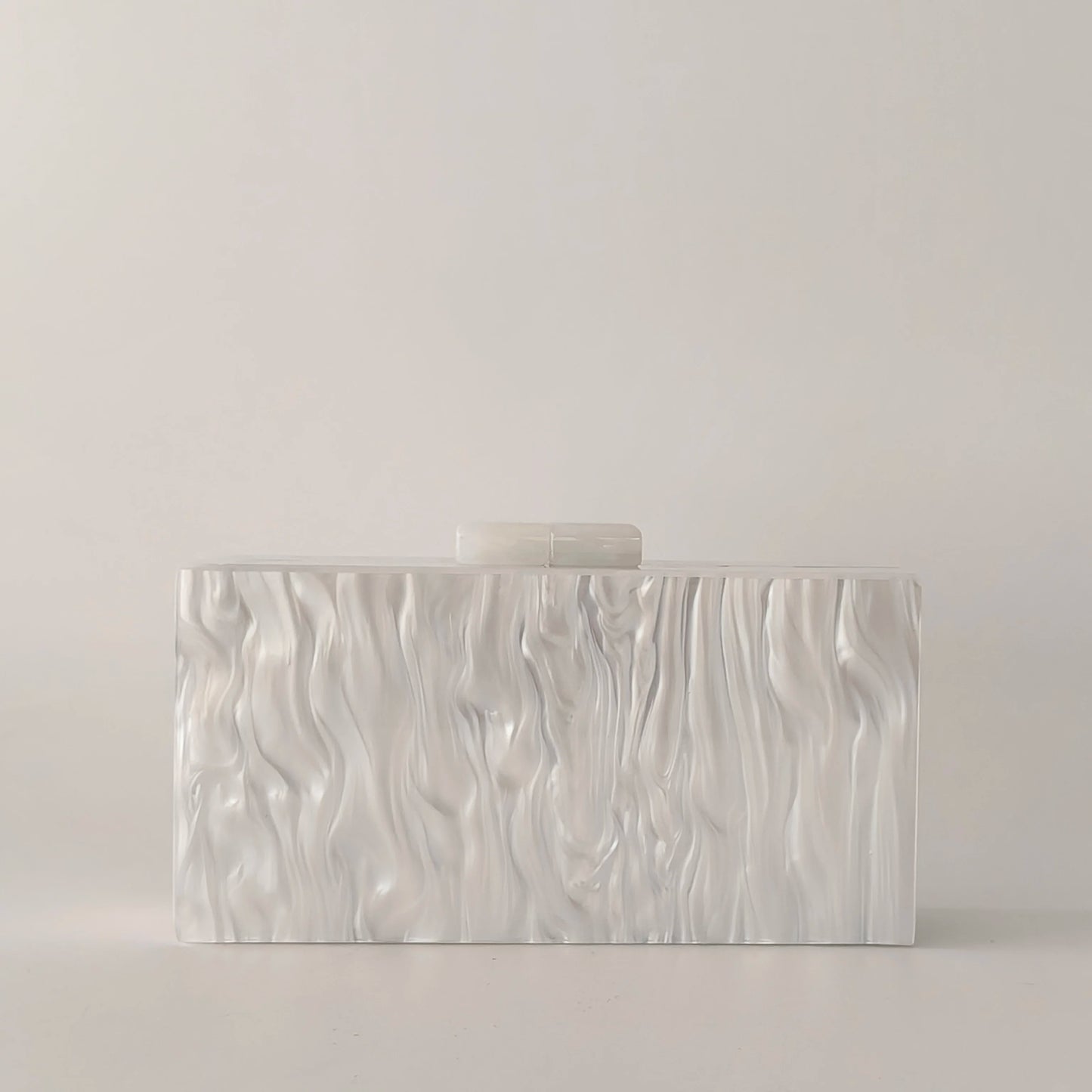 Pearl Marble White Letter Name Mrs Acrylic Box Evening Clutch Purse Womenunique PVC Long Female Mini Purses Wedding Party Bags