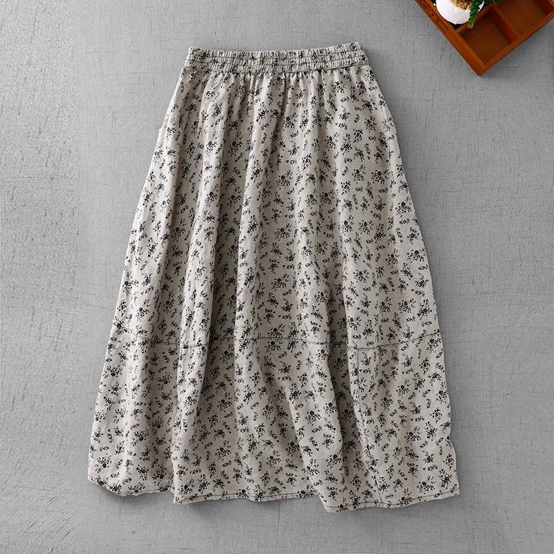 Printed Casual Cool Umbrella Skirt