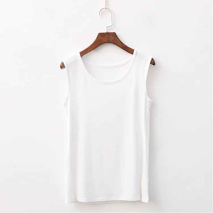 Solid Color Loose Sleeveless Tank