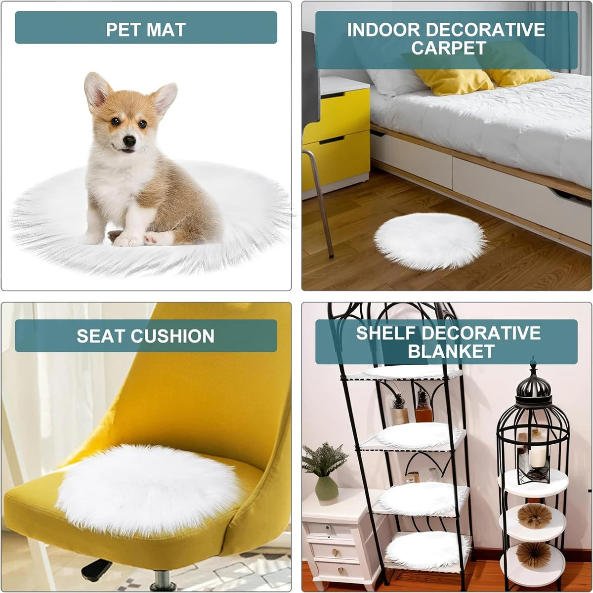 Plush Round Multifunctional Mat
