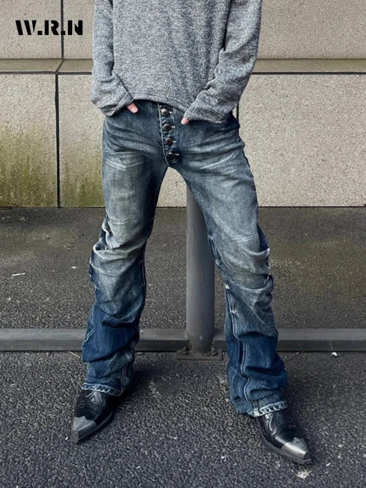 Washed High Waist Jeans