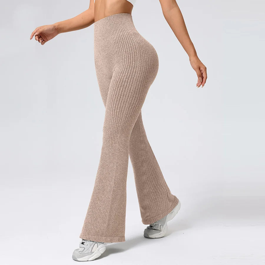 Seamless High-Waisted Flare Pants