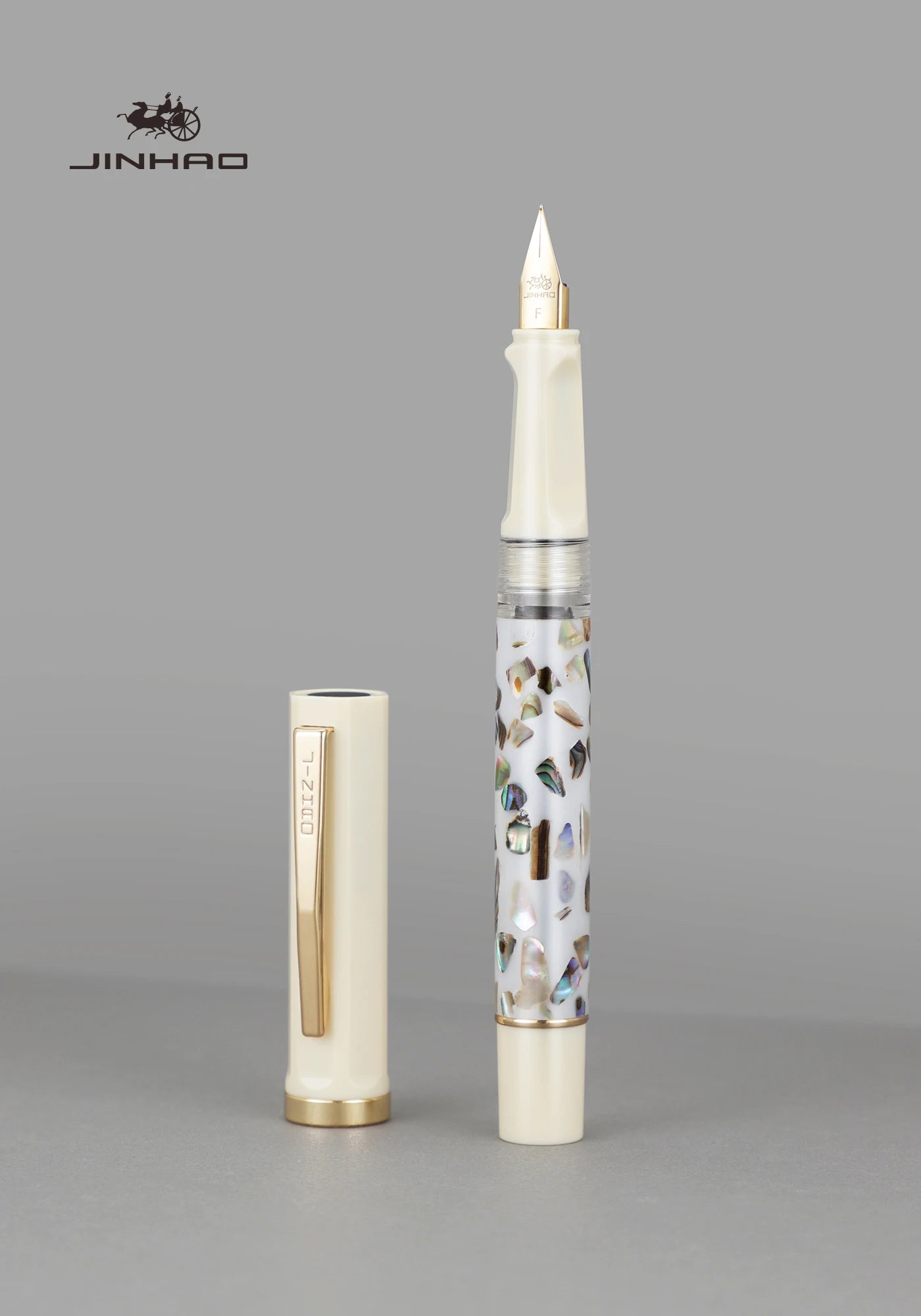 JINHAO 58 Wood / Scrimshaw Fountain Pen Student F EF Nib Ink Pen Calligraphy Pen Stationery School Office Supplies