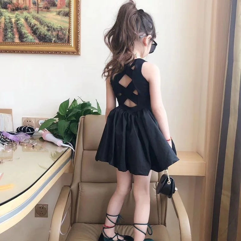 Criss-Cross Backless Dress