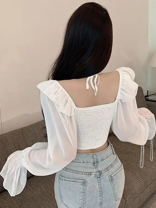 Ruffle Off-Shoulder Blouse