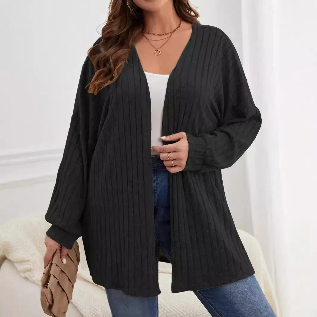 Solid Color Loose Cardigan