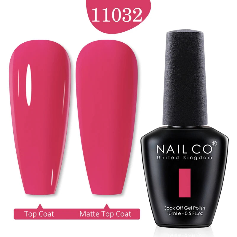 NAILCO 15ml Nail Gel Polish Winter Nude Colors Hybrid Gel Varnish Manicure UV Gel Nail Polish Primer Top Base Coat LED Nails Art