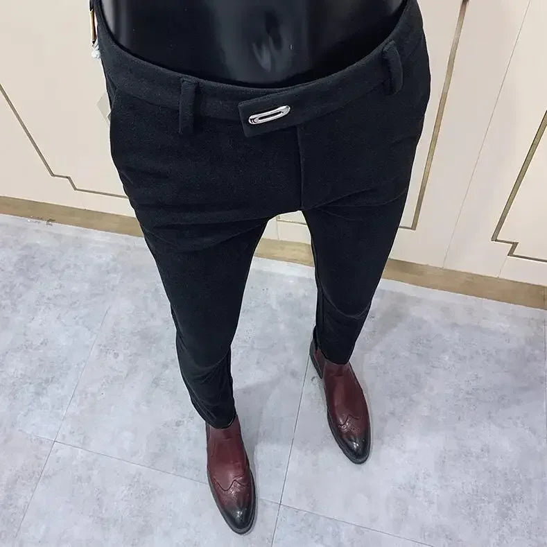 Slim Fit Corduroy Trousers