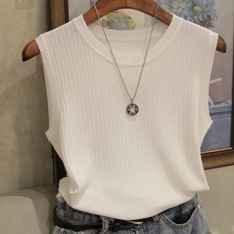 Knitted O-Neck Tank