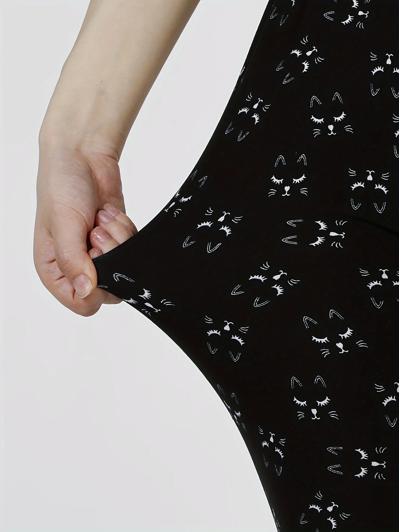 Black Cat Pattern Pants
