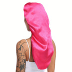 Extra Large Long Satin Sleep Bonnet